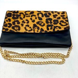 Madison West Cheetah Print Crossbody/Purse/Clutch